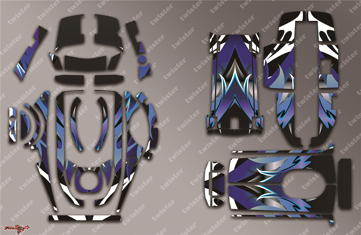 TR-4PM-MA2 Futaba 4PM Metallic/Optical White Pattern Radio Wrap