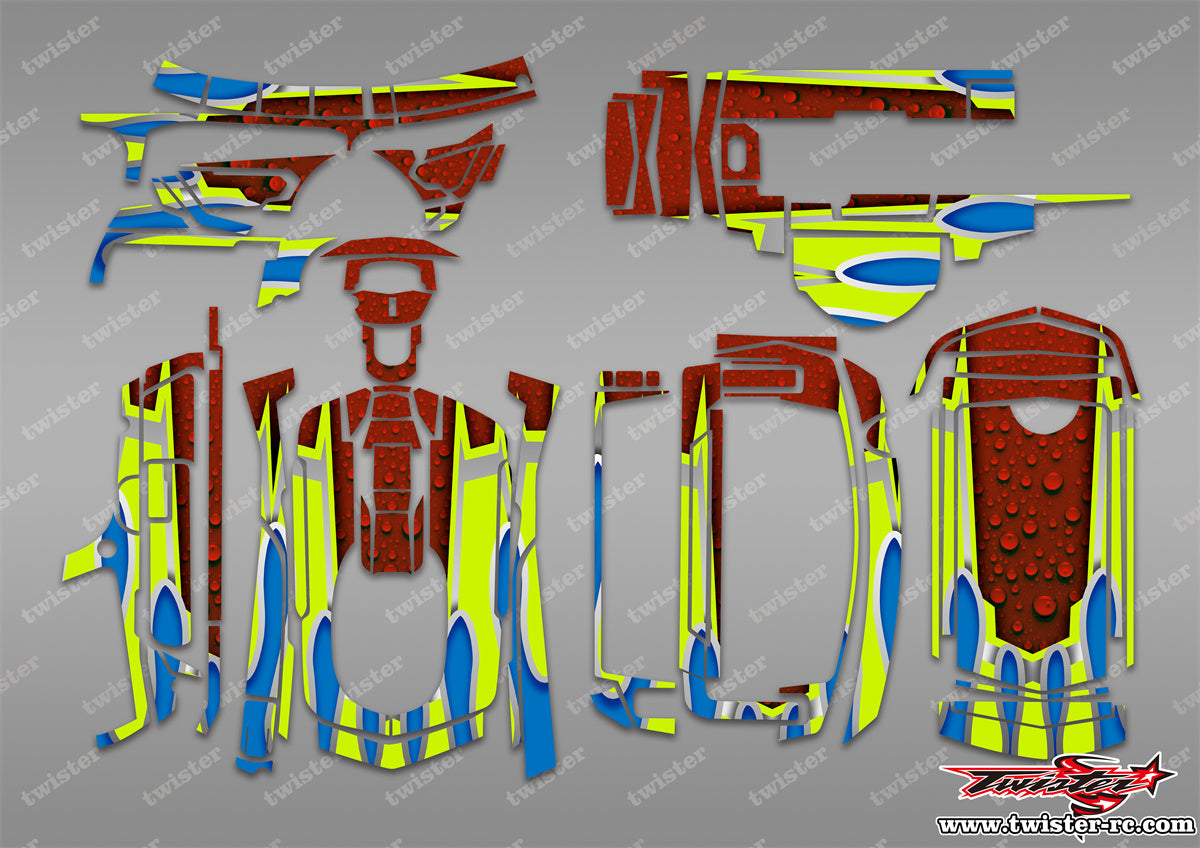 TR-MT5-MA10 Sanwa MT-5 Metallic/Optical White Pattern Radio Wrap