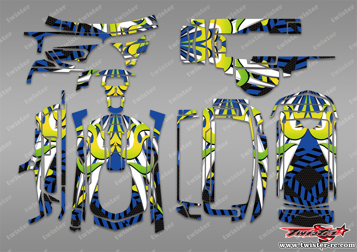 TR-MT5-MA17 Sanwa MT-5 Metallic/Optical White Pattern Radio Wrap
