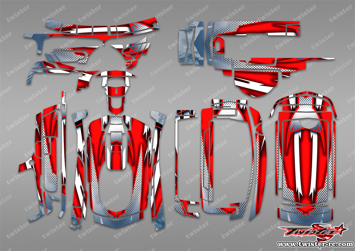 TR-MT5-MA8 Sanwa MT-5 Metallic/Optical White Pattern Radio