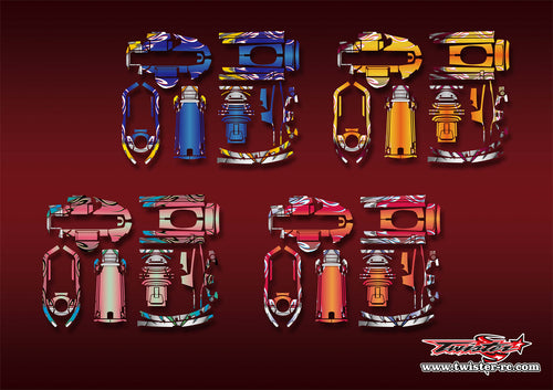 TR-T6PV-MA14  Futaba T6PV Metallic/Optical White Pattern Wrap ( Type A14 )4 Colors