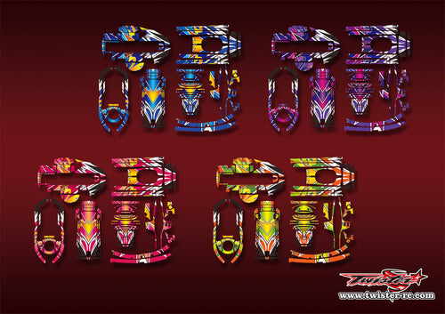 TR-T6PV-MA15  Futaba T6PV  Metallic/Optical White Pattern Wrap ( Type A15)4 Colors