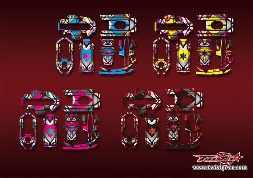 TR-T6PV-MA16   Futaba T6PV Metallic/Optical White Pattern Wrap ( Type A16)4 Colors