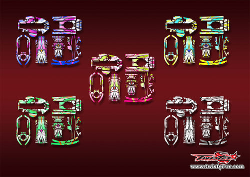 TR-T6PV-MA21   Futaba T6PV  Metallic/Optical White Pattern Wrap ( Type A21 ) 5 Colors