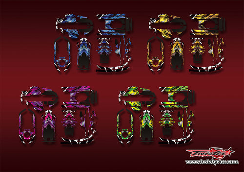 TR-T6PV-MA2   Futaba T6PV Metallic/Optical White Pattern Wrap ( Type A2 )4 Colors