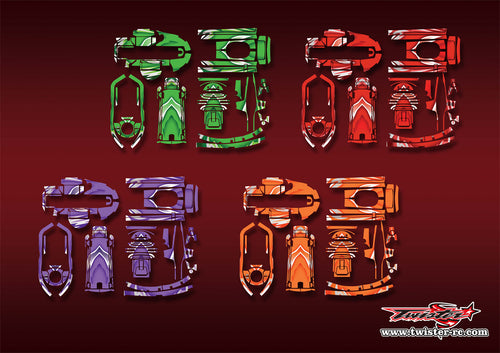 TR-T6PV-MA5   Futaba T6PV Metallic/Optical White Pattern Wrap ( Type A5 ) 4 Colors