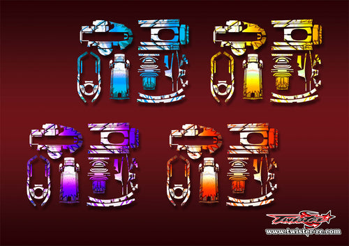 TR-T6PV-MA6   Futaba T6PV Metallic/Optical White Pattern Wrap( Type A6 ) 4 Colors