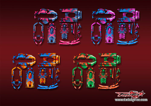 TR-T6PV-MA7   Futaba T6PV Metallic/Optical White Pattern Wrap ( Type A7 ) 4 Colors