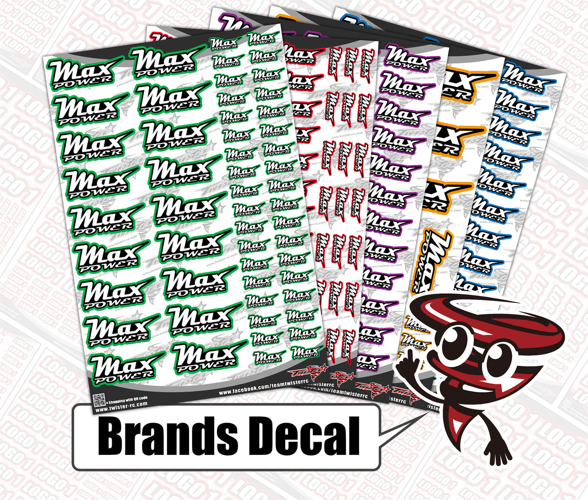 Maxon Sticker MAX Brands Decal – Twister RC