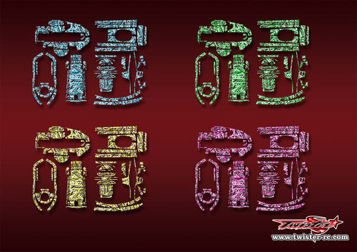 TR-T6PV-MT3  Futaba T6PV Optical White Pattern Wrap ( Type MT3 )4 Colors