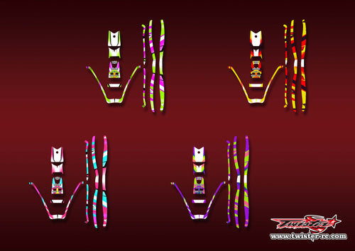 TR-380-MA22   Sky RC ITP380 Metallic/Optical White Pattern Wrap ( Type A22 ) 4 Colors