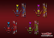 TR-380-MA23   Sky RC ITP380 Metallic/Optical White Pattern Wrap ( Type A23 ) 4 Colors