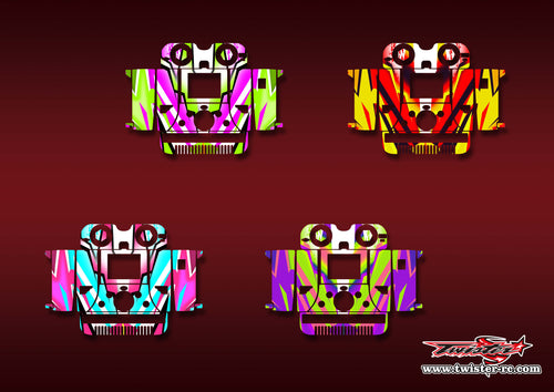 TR-406-MA22  iCharger 406DUO/308DUO Metallic/Optical White Pattern Wrap ( Type A22 ) 4 Colors