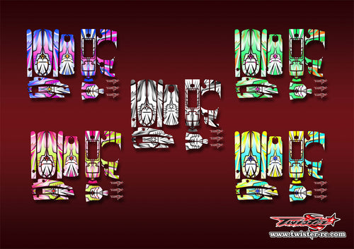 TR-4PL-MA21    Futaba 4PL Metallic/Optical White Pattern Wrap ( Type A21 ) 5 Colors