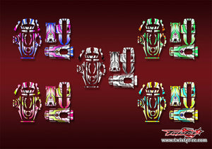 TR-4PM-MA21    Futaba 4PM Metallic/Optical White Pattern Wrap ( Type A21 ) 5 Colors