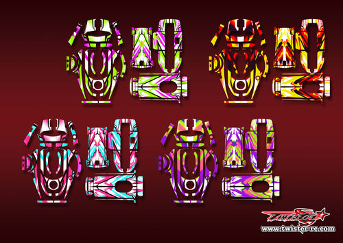 TR-4PM-MA22    Futaba 4PM Metallic/Optical White Pattern Wrap ( Type A22 ) 4 Colors