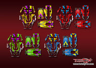 TR-4PM-MA23    Futaba 4PM Metallic/Optical White Pattern Wrap ( Type A23 ) 4 Colors