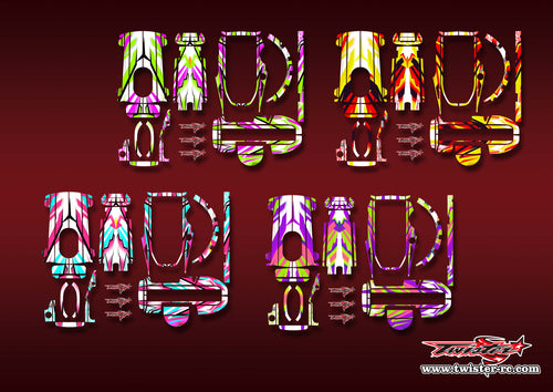 TR-4PV-MA22   Futaba 4PV Metallic/Optical White Pattern Wrap ( Type A22 ) 4 Colors