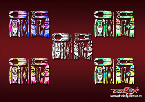 TR-4S-MA21    Hitec LYNX 4S Metallic/Optical White Pattern Wrap ( Type A21 ) 5 Colors