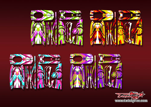 TR-4S-MA22    Hitec LYNX 4S Metallic/Optical White Pattern Wrap ( Type A22 ) 4 Colors