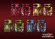 TR-4S-MA23    Hitec LYNX 4S Metallic/Optical White Pattern Wrap ( Type A23 ) 4 Colors