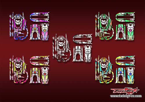 TR-7PXR-MA21   Futaba 7PXR Metallic/Optical White Pattern Wrap ( Type A21 ) 5 Colors