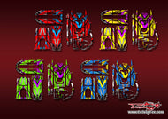 TR-7PXR-MA23   Futaba 7PXR Metallic/Optical White Pattern Wrap ( Type A23 ) 4 Colors