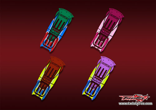 TR-9800-MA10   Ogio 9800 Gear Bag Metallic/Optical White Pattern Wrap ( Type A10 ) 4 Colors