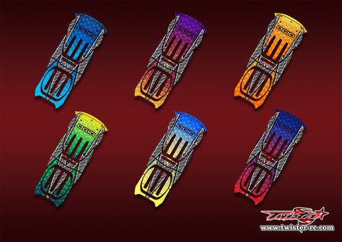 TR-9800-MA3    Ogio 9800 Gear Bag Metallic/Optical White Pattern Wrap ( Type A3 ) 6 Colors