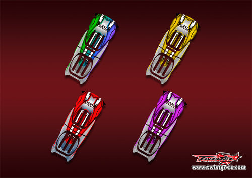 TR-9800-MA8    Ogio 9800 Gear Bag Metallic/Optical White Pattern Wrap ( Type A8 ) 4 colors