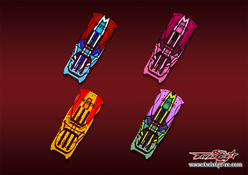 TR-9800-MA9   Ogio 9800 Gear Bag Metallic/Optical White Pattern Wrap ( Type A9 )4 colors