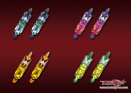 TR-B74.2CP-MA12   Team Associated RC10 B74.2 Chassis Protector Metallic/Optical White Pattern Wrap 2pcs.( Type A12 )4 Colors