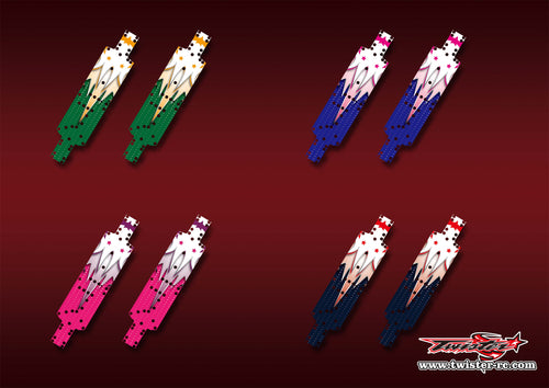 TR-B74.2CP-MA13   Team Associated RC10 B74.2 Chassis Protector Metallic/Optical White Pattern Wrap 2pcs.( Type A13 )4 Colors