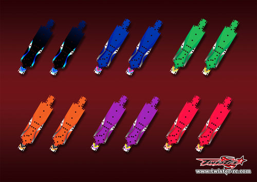 TR-B74.2CP-MA1    Team Associated RC10 B74.2 Chassis Protector Metallic/Optical White Pattern Wrap 2pcs. ( Type A1 )6 colors