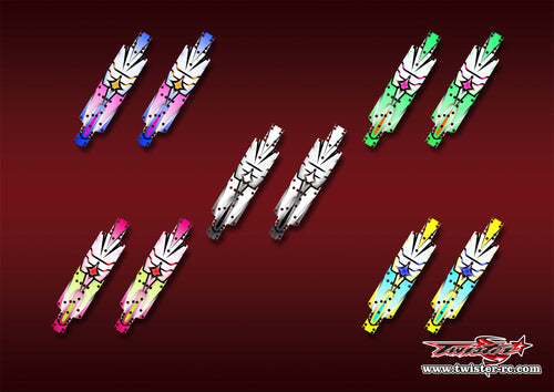 TR-B74.2CP-MA21    Team Associated RC10 B74.2 Chassis Protector Metallic/Optical White Pattern Wrap 2pcs.( Type A21 ) 5 Colors