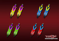 TR-B74.2CP-MA23    Team Associated RC10 B74.2 Chassis Protector Metallic/Optical White Pattern Wrap 2pcs.( Type A23 ) 4 Colors