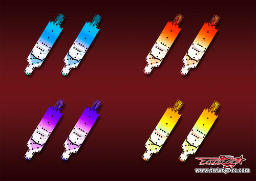 TR-B74.2CP-MA6   Team Associated RC10 B74.2 Chassis Protector Metallic/Optical White Pattern Wrap 2pcs.( Type A6 )4 Colors