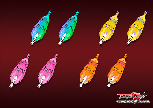 TR-B7CP-MA11   Team Associated RC10 B7 Chassis Protector Metallic/Optical White Pattern Wrap 2pcs.( Type A11 )4 Colors