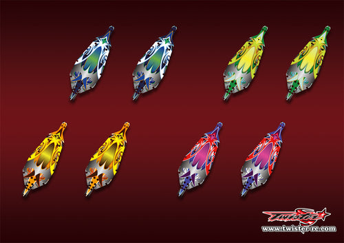 TR-B7CP-MA12   Team Associated RC10 B7 Chassis Protector Metallic/Optical White Pattern Wrap 2pcs.( Type A12 )4 Colors