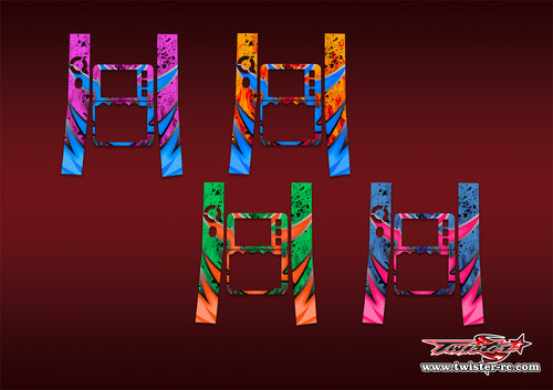 TR-C4EVO-MA7   ISDT C4 EVO Metallic/Optical White Pattern Wrap ( Type A7 )4 Colors