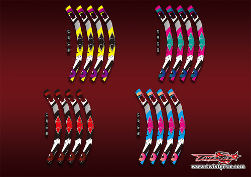 TR-CWS-MA16   SKYRC Corner Weight System Metallic/Optical White Pattern Wrap ( Type A16) 4 Colors