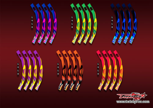 TR-CWS-MA1    SKYRC Corner Weight System Metallic/Optical White Pattern Wrap ( Type A1 ) 6 Colors