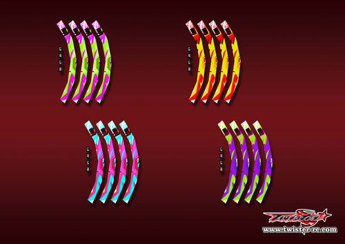 TR-CWS-MA22    SKYRC Corner Weight System Metallic/Optical White Pattern Wrap ( Type A22 ) 4 Colors