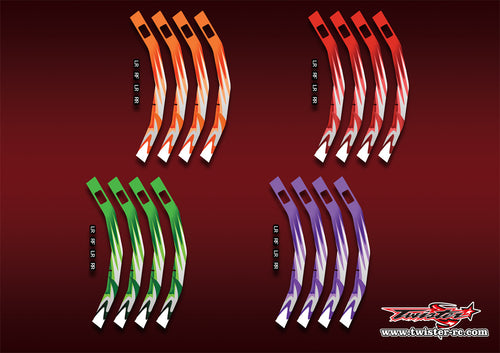 TR-CWS-MA5   SKYRC Corner Weight System Metallic/Optical White Pattern Wrap ( Type A5 ) 4 Colors