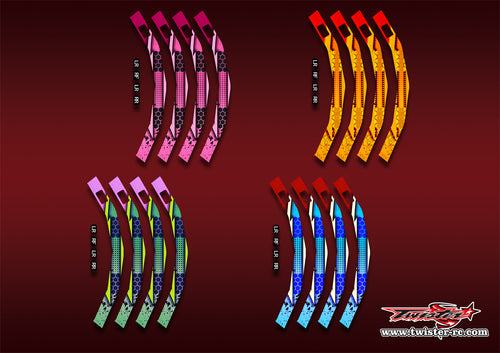 TR-CWS-MA9   SKYRC Corner Weight System Metallic/Optical White Pattern Wrap ( Type A9 )4 colors