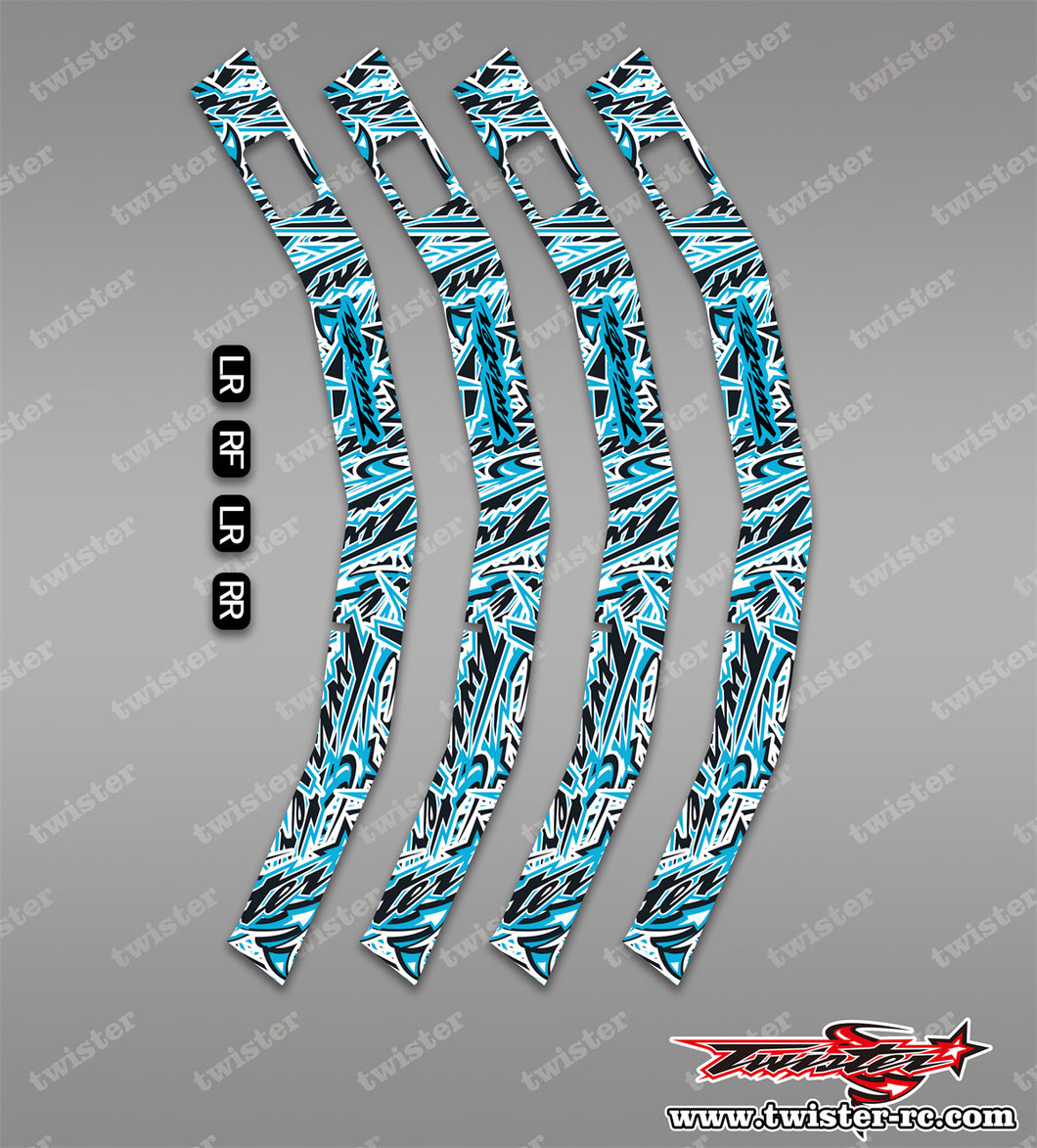TR-CWS-MT3   SKYRC Corner Weight System Optical White Pattern Wrap ( Type MT3 )4 Colors