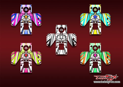 TR-D6PRO-MA21    HOTA D6 PRO Metallic/Optical White Pattern Wrap ( Type A21 ) 5 Colors