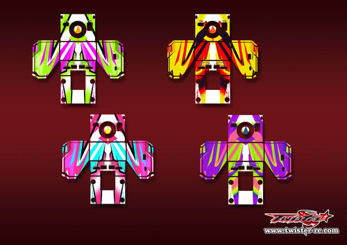 TR-D6PRO-MA22    HOTA D6 PRO Metallic/Optical White Pattern Wrap ( Type A22 ) 5 Colors