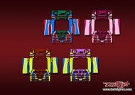 TR-D8neo-MA10   SKYRC D8neo Metallic/Optical White Pattern Wrap ( Type A10 )  4 Colors
