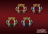 TR-D8neo-MA17  SKYRC D8neo Metallic/Optical White Pattern Wrap ( Type A17 )4 Colors